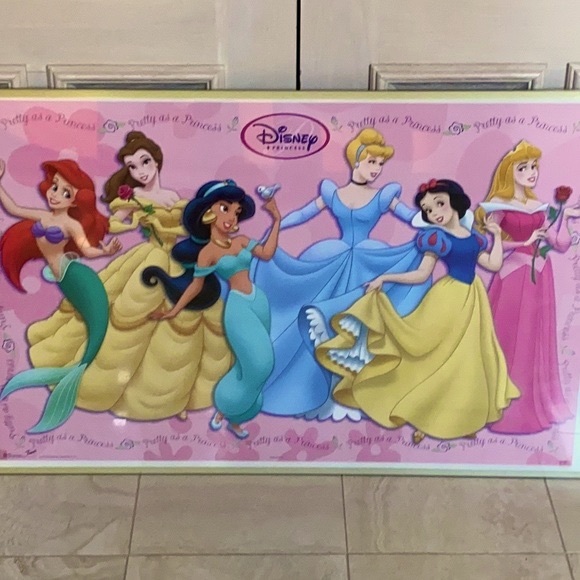 Disney Art Vintage Disney Princesses Poster In Classic Attire 6